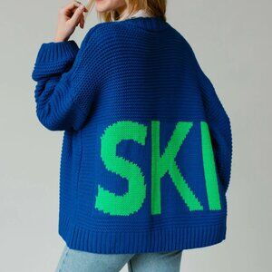 Blue Ski Knit Cardigan